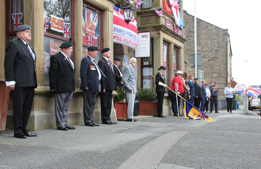 Members of VIC at VJ Day at the VIC Centre in Haslingden.