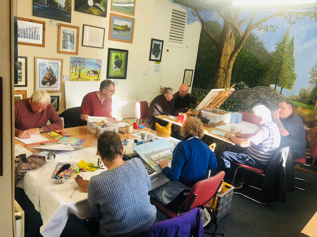 The Art and Craft groups meet weekly and members are able to learn new skills and mediums