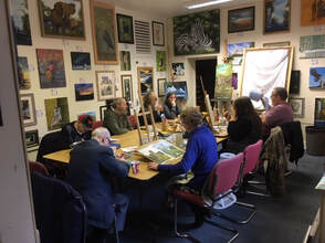 The Art and Craft groups meet weekly and members are able to learn new skills and mediums
